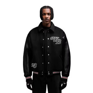 Chaqueta bomber de satén de seda personalizada, talla grande, lisa, se puede personalizar, chaquetas bomber para hombre, chaqueta varsity de alta calidad - Product Image 1