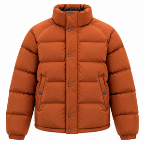 Veste d'hiver pour homme grande taille, imperméable, chaude, matelassée, effet bulle, fermeture éclair, style streetwear, nylon - Product Image 4