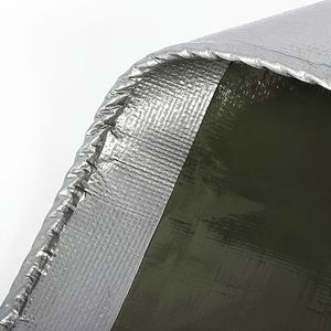 Bâches PE imperméables grises robustes, couverture de tente de camion, style uni tissé enduit au prix de gros - Product Image 1