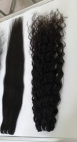 Extensions de cheveux humains indiens vierges et droits Faisceaux alignés sur les cuticules Remy Hair Grade Natural Wave Style Machine Double Weft