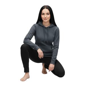 Blank Charcoal <b>Grey</b> Hoodie for Printing Premium Quality Fleece Pullover Women Urban Streetwear Hoodie High GSM Cotton <b>Sweatshirt</b> - Product Image 1