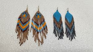 Pendientes de Cuentas de Vidrio Hechos a Mano, Pendientes Colgantes Florales Bohemios para Mujer, Joyería Artesanal, Accesorios de Moda al por Mayor - Product Image 3