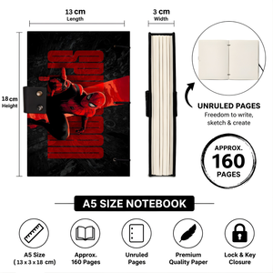 A5 Eco Friendly Handmade Paper Journal 100 Pages Premium Quality Dynamic Comic Theme Hard Cover Notebook <b>Diary</b> Sketchbook Gift - Product Image 4