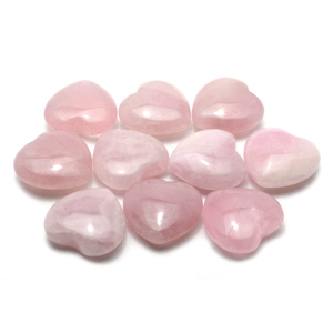 Cristales de Cuarzo Rosa Natural al por Mayor, Corazones de Piedra Natural, Cristales de Reiki, Artesanías de Cristal, Minerales, Gemas OEM para Mujer - Product Image 1