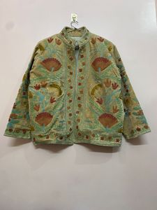 Handmade Outerwear Seasonal Outfits Hand Embroidered <b>Short</b> <b>Jacket</b> Unisex Coat Handmade Suzani <b>Short</b> <b>Jacket</b> - Product Image 2