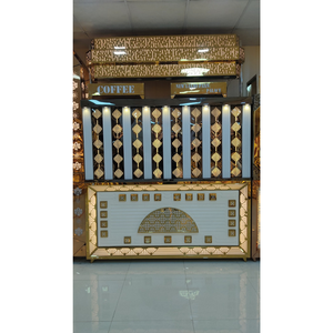 Comptoir de présentation pour traiteur ou buffet en acier inoxydable - Product Image 1