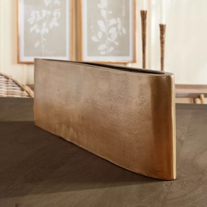 Vase de table moderne, design rectangulaire fait main, pièce d'art décorative - Product Image 4