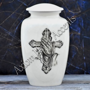 โกศเผาอลูมิเนียมที่มีความซับซ้อนด้วยการออกแบบที่ไร้กาลเวลาของที่ระลึกที่สวยงามโดยสัจพจน์ของบ้าน - Product Image 5