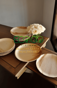 Heavy Duty Palm Leaf <b>Plates</b> Leak Resistant <b>Disposable</b> Dinnerware for Catering - Product Image 5