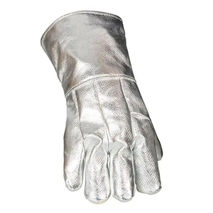 Guantes de Soldadura de Alto Rendimiento, Aluminizados, de Aramida y Doble Lana, para Protección en Trabajos de Construcción, Resistentes a Chispas - Product Image 2