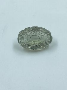Ametyste verte taillée en fleur fantaisie, améthyste naturelle de haute qualité, pierre taillée en vrac 14,20 carats 12,70x18,80 mm pour la fabrication de bijoux - Product Image 3