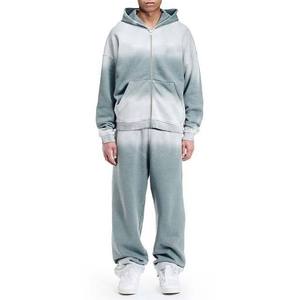 Survêtements personnalisés de haute qualité au design tendance, effet délavé, 100 % coton, à capuche, imprimés, style vintage, ensembles unisexes - Product Image 4
