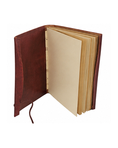 Carnet en cuir avec motif gaufré en forme de feuille |   Carnet de voyage vintage |   Journal d'écriture |   Cadeau pour les écrivains et les voyageurs - Product Image 3