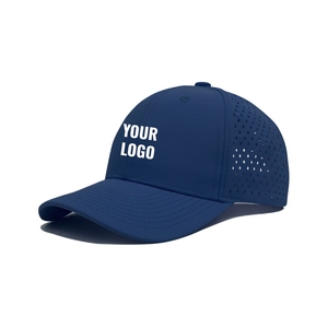 Gorras de Golf Personalizadas al por Mayor con Logotipo, de Secado Rápido, 6 Paneles, Estructuradas, con Perforaciones Láser, Color Sólido, Visera Curva VN - Product Image 1