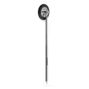 Marteau de réflexe Babinski professionnel noir 8,5 cm avec manche chromé et tête en caoutchouc durable pour examen neurologique - Product Image 4