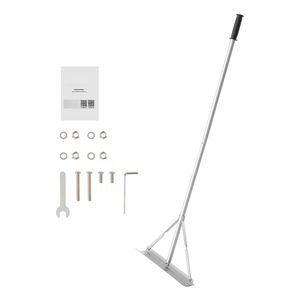 Rastrello Paesaggistico in Alluminio Resistente con Manico da 60 Pollici e Testa Larga 20 Pollici, Grande Strumento di Livellamento per Asfalto e Paesaggistica, Macchinario Stradale - Product Image 1