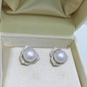 Boucles d'oreilles en perles d'eau douce haut de gamme Zhuji pour femmes, accessoires de luxe polyvalents, style identique à celui d'Instagram - Product Image 3