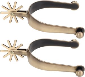 Espuelas para Caballo, Estilo Vaquero Vintage, de Aleación de Zinc con Engranaje, para Hombres, para Montar a Caballo - Product Image 1