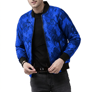 Chaqueta de Hombre Acolchada con Cierre de Cremallera, Resistente al Viento, Informal, para Otoño, Corte Regular, Material de Poliéster - Product Image 5