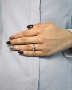 Bague en or 10 carats de luxe avec diamant solitaire éternel brillant cultivé en laboratoire, 6,5 mm, couleur D, certifié IGI, vente en gros, bijoux fins OEM - Product Image 3