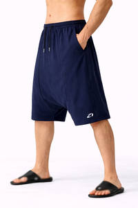 Drop Crotch <b>Harem</b> <b>Shorts</b> Men Loose Fit Drawstring Waist Casual Streetwear <b>Shorts</b> Lightweight Summer Wear Bulk Production - Product Image 2