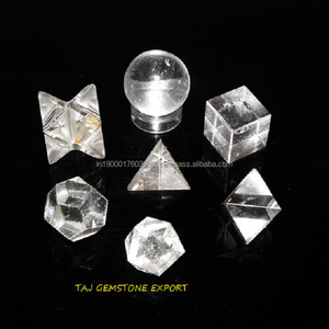 Bán buôn 7-mảnh đá tự nhiên mã não tinh thể sodalite Bộ Chakra <span class=keywords><strong>Reiki</strong></span> chữa bệnh sợ hãi Hình Học Đá quý thạch anh để bán - Product Image 6