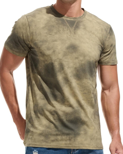 Camiseta Tie Dye para Hombre de Alta Calidad, Suministro OEM, con Logotipo Personalizado, 100% Algodón, Diseño Sólido y Moderno - Product Image 2