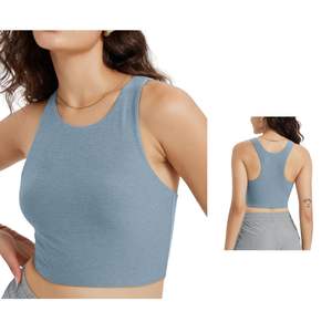 Camiseta Deportiva Ligera para Mujer, Top Corto sin Costuras de Secado Rápido y Transpirable para Gimnasio y Yoga, OEM, ODM, Venta al Por Mayor Personalizada - Product Image 1