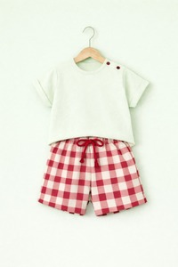 Ensemble T-shirt et short pour garçons en 95% bambou et 5% élasthanne, tenue douce et respirante pour tout-petits, vêtements pour bébés personnalisés, OEM, marque privée - Product Image 4