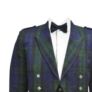 Chaqueta Prince Charlie de Alta Calidad y Bajo Precio para Venta en Línea, Chaqueta Prince Charlie con Diseño Argyle, Kilt Moderno - Product Image 4