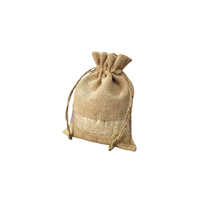Pochette à cordon en jute biodégradable et recyclable, faite à la main, durable, réutilisable, écologique, résistante à l'humidité, emballage textile