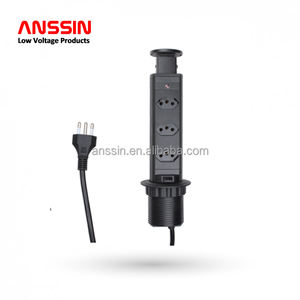 Extension de prise de courant de bureau personnalisée prise brésilienne pour plan de travail maison et bureau torre de tomada retratil embutir mesa - Product Image 3