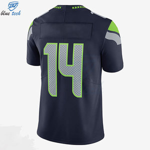 High Quality Custom Team Name & Number Sublimated American Football Jersey with Short Sleeve 100% Polyester Breathable Quick Dry - Product Image 2