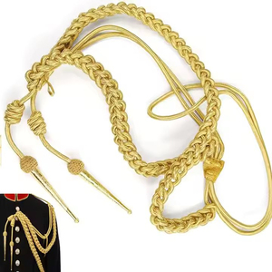 Aiguillette Táctica de Alta Calidad Personalizada, Cordón de Hombro de Uniforme de Calidad Superior para Accesorios de Uniforme Táctico - Product Image 4