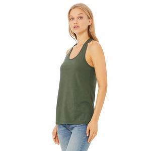 Bella Canvas Customized 2023 Style 6008 <b>WOMEN'S</b> JERSEY RACERBACK TANK <b>Top</b> Ideal Blank Green Color Tank <b>Top</b> Breathable - Product Image 3