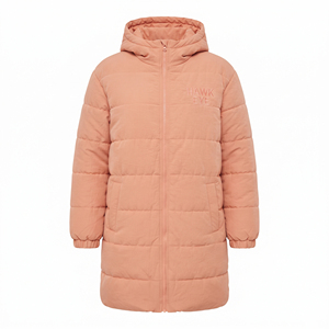 Manteau d'hiver matelassé léger à capuche pour femme, long et chaud, style décontracté, vente en gros - Product Image 3