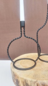 Bottle Shape Black <b>Candle</b> Stand Modern Decorative <b>Candle</b> Holder For Hotel Restaurant And Cafe Table Styling Decor From India - Product Image 3