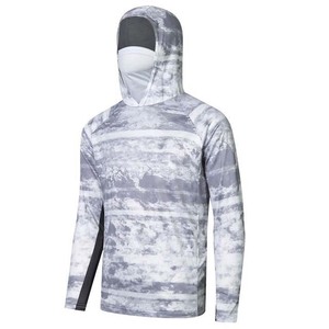 Chemises et hauts de pêche en polyester respirant, impression par sublimation, vêtements de pêche de performance à manches longues pour l'extérieur - Product Image 1