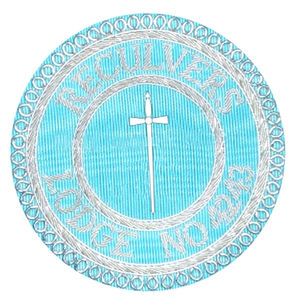 Écusson brodé maçonnique 2026 fait main pour blazer et uniformes, à prix abordable - Product Image 1