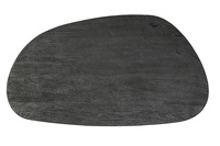 Dernier design moderne 2024 en bois de manguier massif finition noire pure sablée élégante salon centre de maison table basse pliante