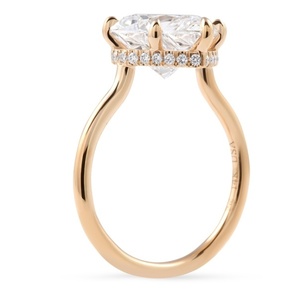Bague solitaire en diamant de laboratoire en forme de cœur de 3,24 carats, or 18 carats, diamant certifié, bague de fiançailles, bijoux fins, vente en gros - Product Image 4