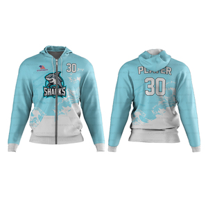 Sweat-shirt respirant pour le sport, 100% polyester, sublimation, coupe ajustée, logo personnalisé pour les équipes, vêtements de sport pour les entraîneurs, sweat-shirt à capuche - Product Image 3