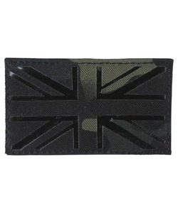 Patch en tissu réfléchissant noir de qualité supérieure, découpé au laser, motif drapeau IR, avec bordure découpée à chaud ou au laser, pour vêtements et chapeaux 2026 - Product Image 4