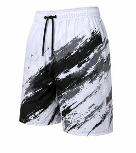 Nouveaux shorts décontractés athlétiques respirants en polyester pour hommes 2026 – Short de bain d'été de haute qualité avec cordon de serrage et motif uni - Product Image 2