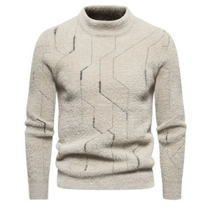 Men's 100% Cotton Winter Sweater Soft Knitwear Warm Pullover Custom Supplier - Product Image 1