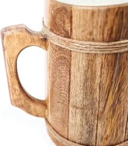 Taza de madera hecha a mano para beber café y té, taza de madera natural con acabado suave, taza ecológica para café caliente. - Product Image 4
