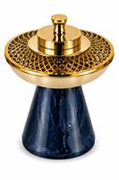 Brûleur d'encens indien décoratif écologique Lavie Creations, base en résine avec dessus en acier inoxydable, parfum d'ambiance luxueux pour la maison, aromathérapie