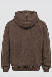 Sweat-shirt à capuche en denim pour homme de qualité supérieure avec poche kangourou - Product Image 6