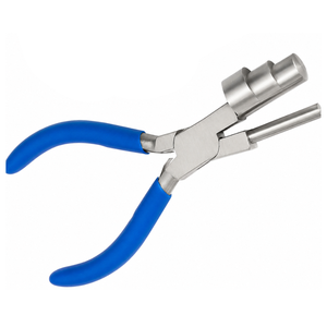 Pince à former des anneaux à 3 barres 13/16/20 mm, outil de fabrication de bijoux, en acier inoxydable, pour la création de boucles, anneaux et pendentifs, poignée bleue - Product Image 1