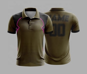เสื้อโปโลทีมรักบี้ พิมพ์ลายสปอร์ต แขนสั้น แห้งเร็ว พิมพ์ลายแบบซับลิเมชั่น คอปกติดกระดุม เสื้อลำลองฤดูร้อน - Product Image 6